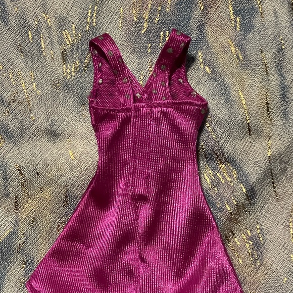 Vintage 90s Genuine Barbie Party Dress Purple Tag - Picture 4 of 5